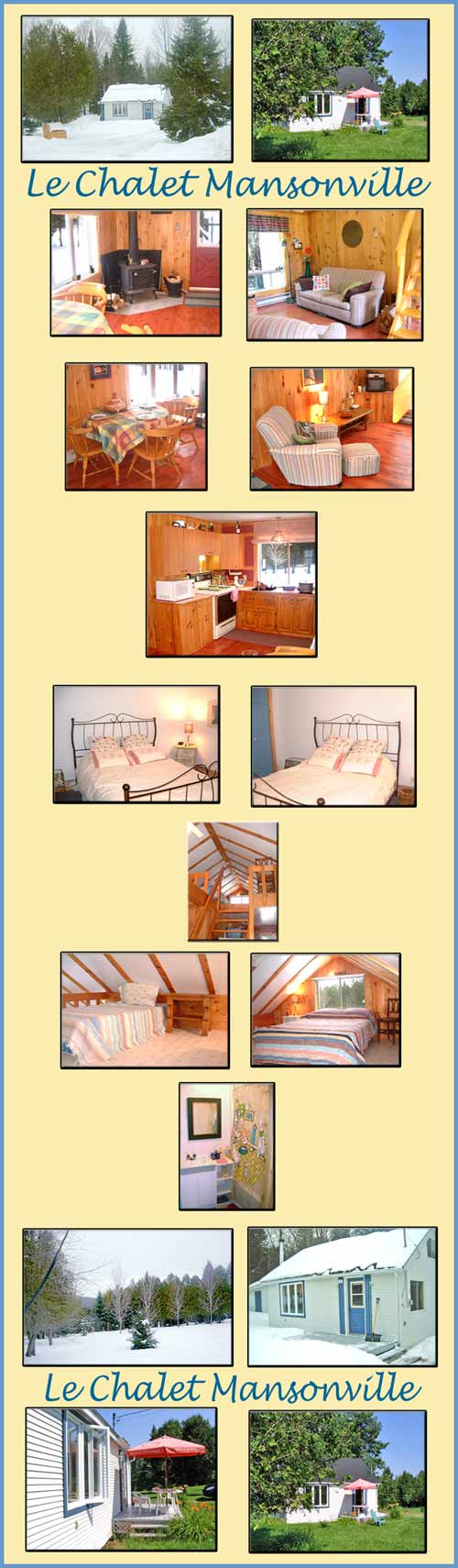 Chalet Eastern Townships, Owls Head Ski Chalet, Lake Memphremagog Eastern Townships Summer Cottage