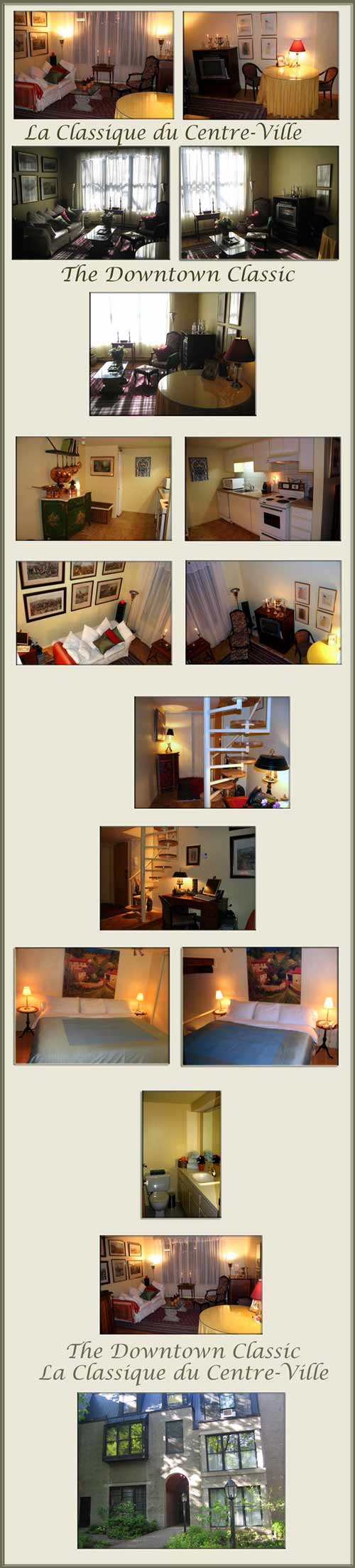 executive rentals Montreal, furnished short term corporate rental Montreal, downtown loft condo Montreal
