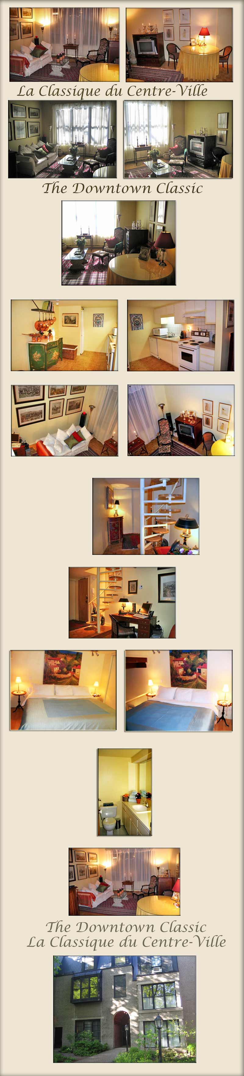 executive rentals Montreal, furnished short term corporate rental Montreal, downtown loft condo Montreal - large photos