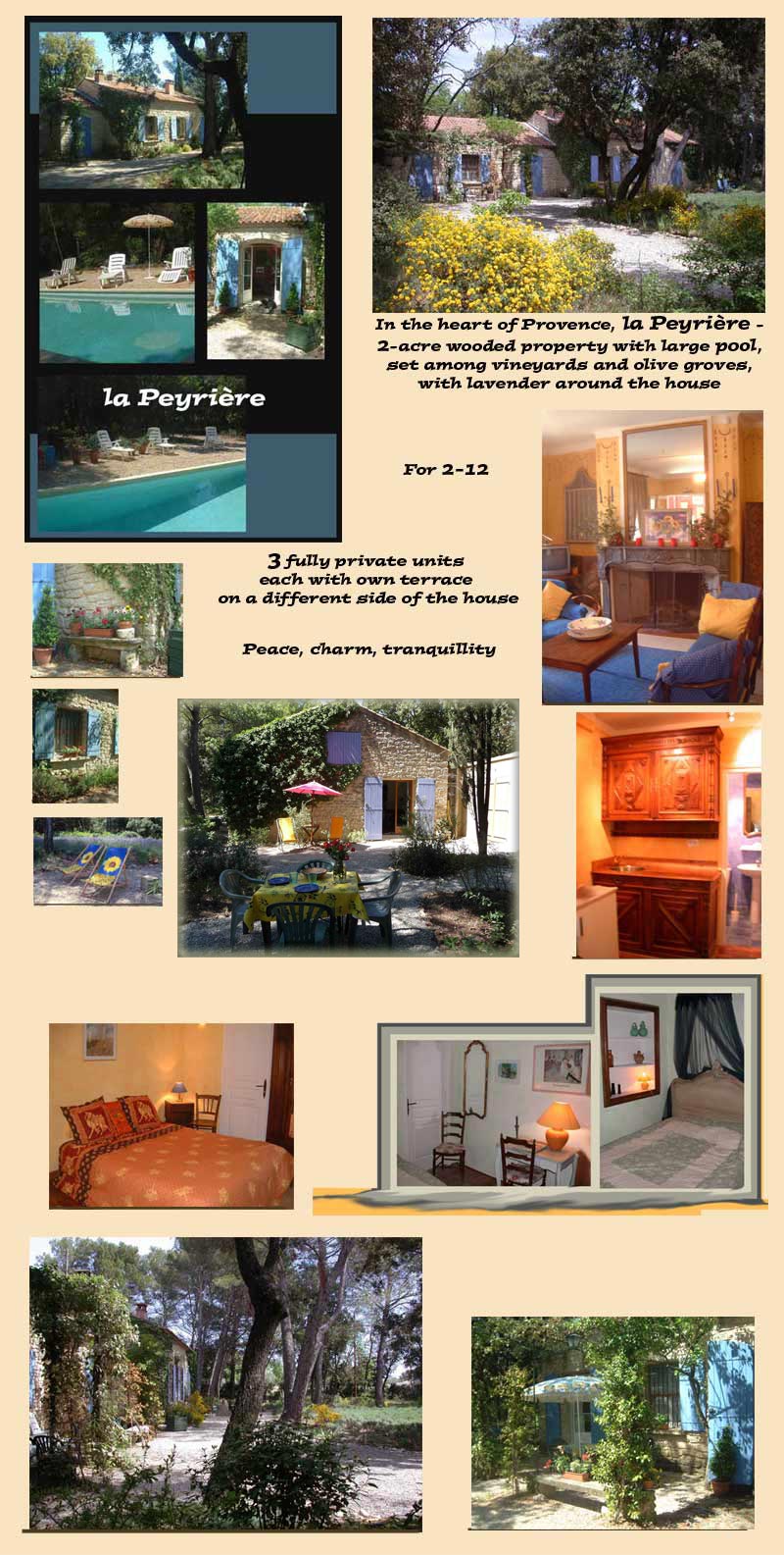 France Provence Rental Vacation pool air conditioned vineyards