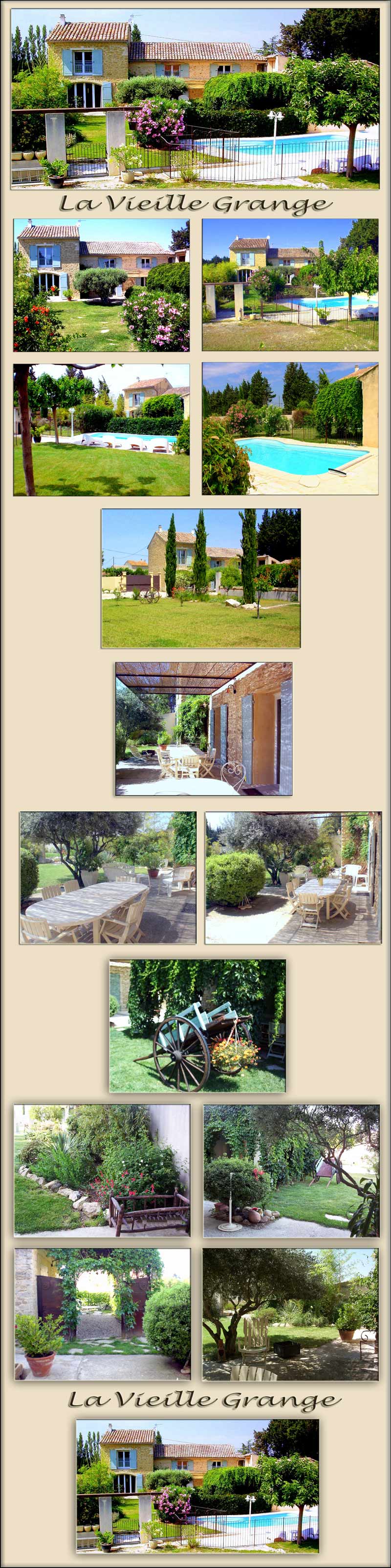holiday villa pool, sout of France self catering villa - pool and garden