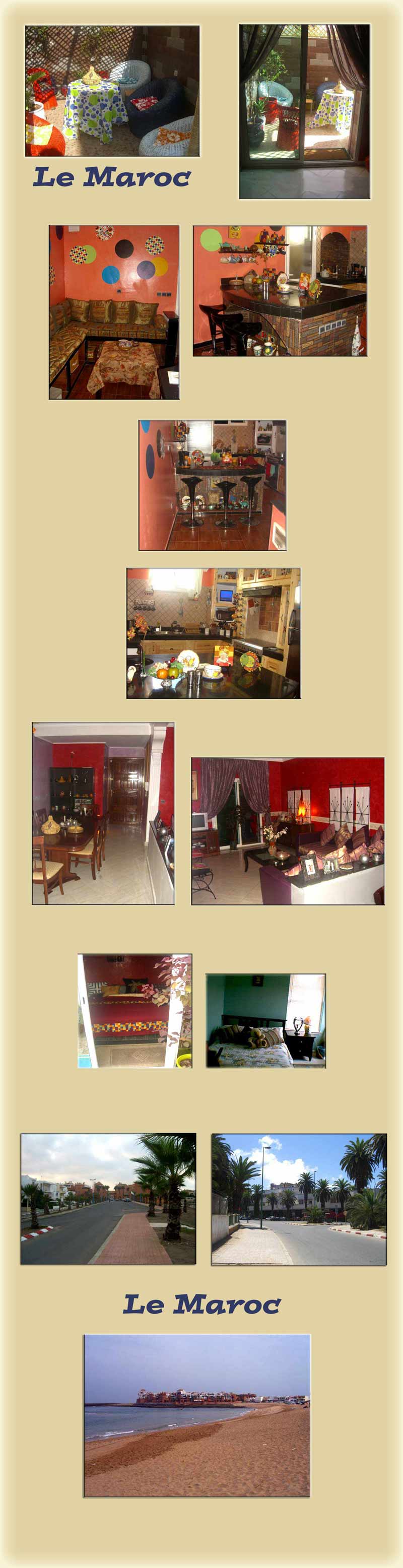 lodging in Morocco, Morocco self catering, studio with private terrace and much more