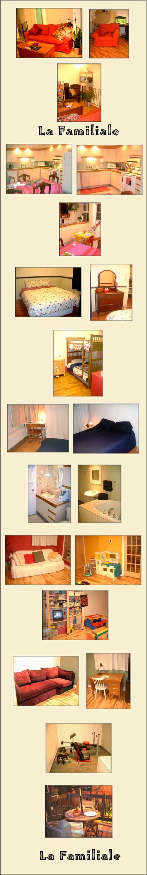 Montreal home rental, Montreal family vacation rental - 4 brm