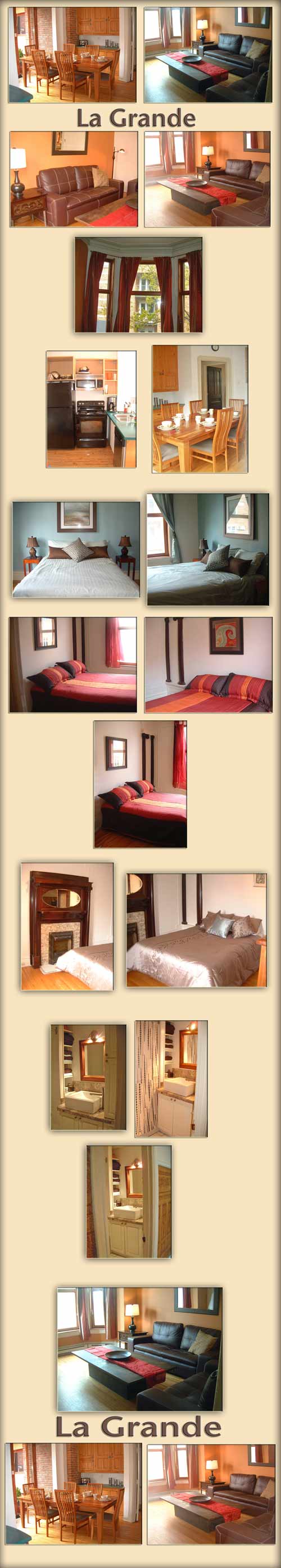 Montreal rental vacation condo for large groups, rental apartment Montreal for family reunion, and for Montreal student apartments