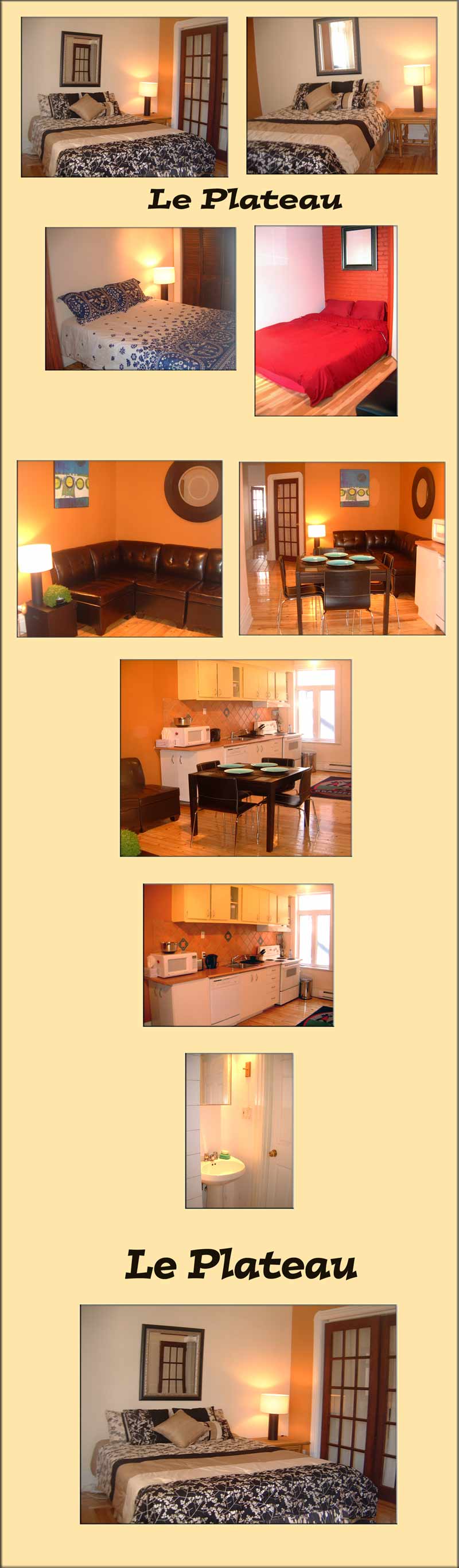 Montreal short term rental, Plateau, 3 brm - trendy Montreal vacation rental - large photos