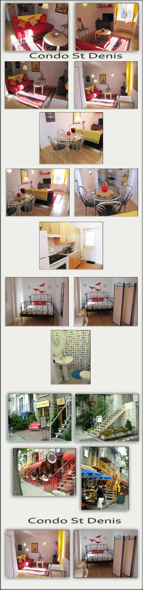 Montreal short term vacation apartment rental