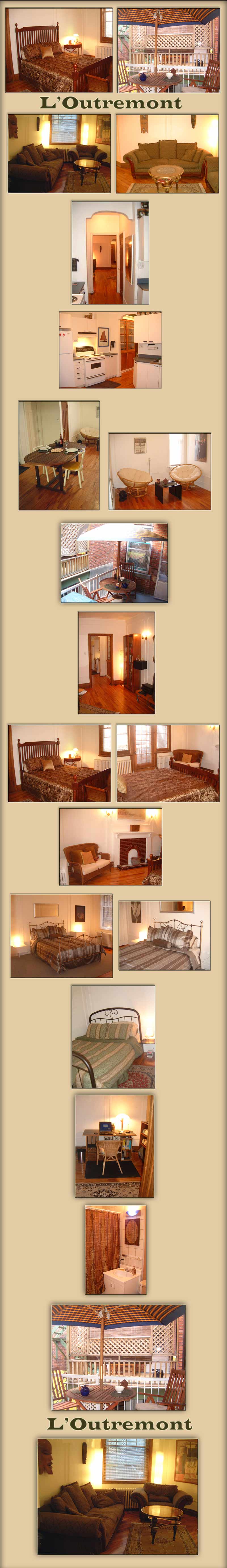 Montreal furnished apartments, Montreal vacation homes, 3 bedrooms, terrace