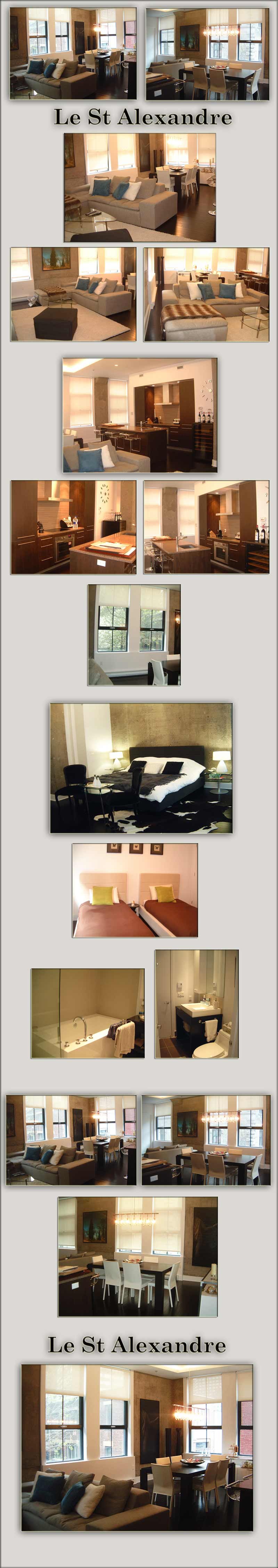 Superb luxury apartments Montreal, stunning central downtown Montreal luxury rental - large photos