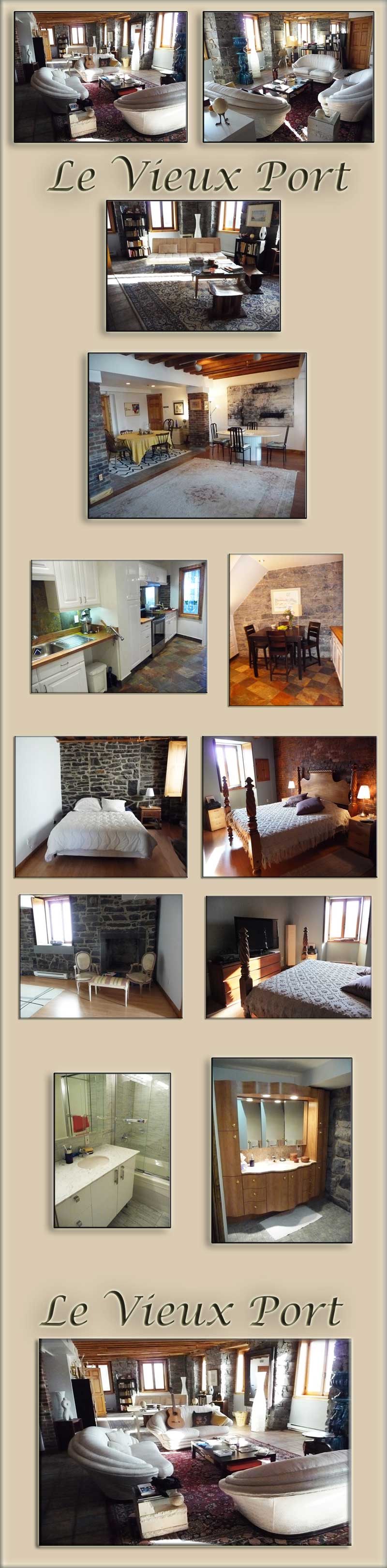 Old Montreal furnished apartments, luxury short term vacation condos and executive condos in Old Montreal