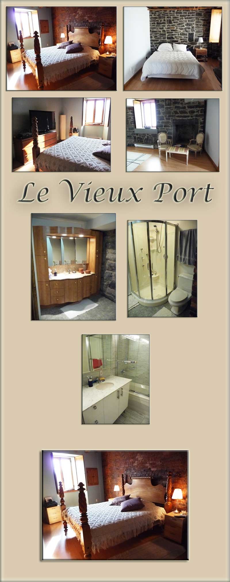 short term rentals Old Montreal, luxury Old MOntreal vacation condos - 2 beautiful bedrooms