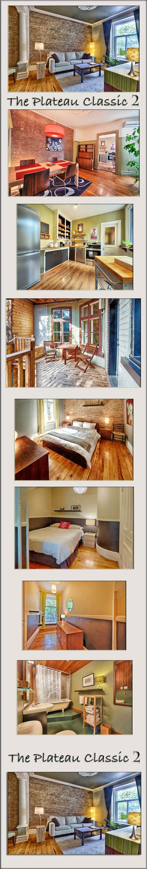 Short term accommodations Montreal, Plateau Mont Royal condo vacation rentals