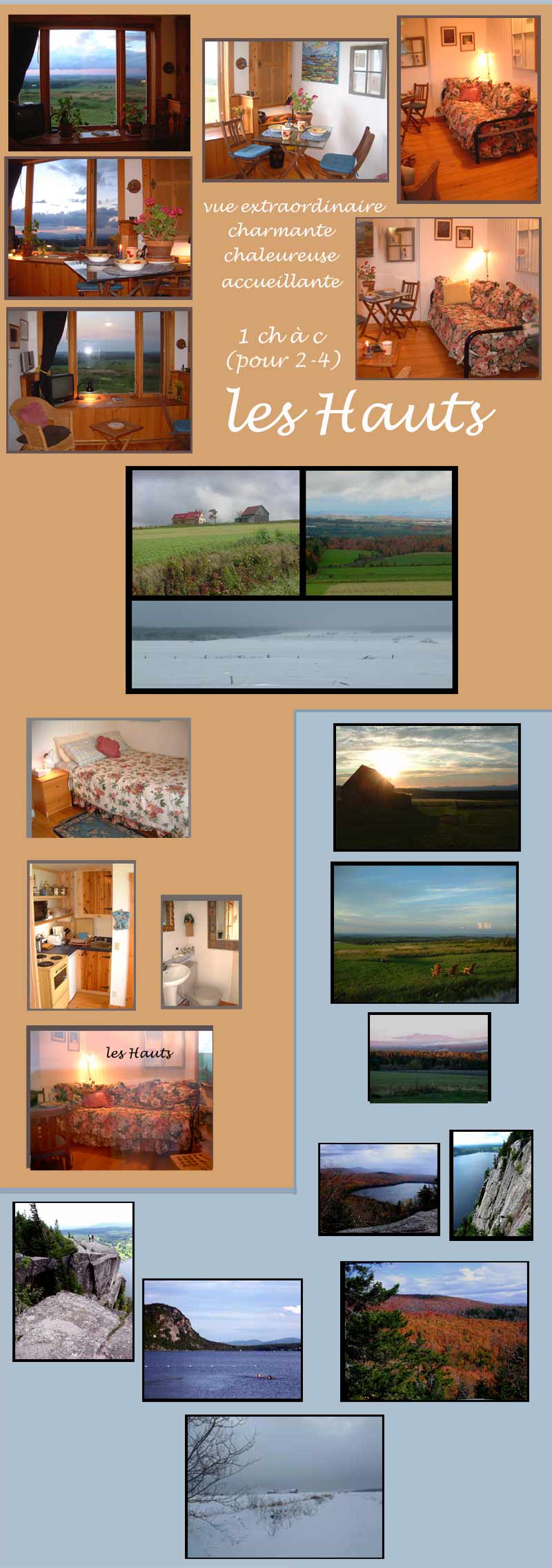 Quebec Vacation Rental - near Ayers Cliff, Lac Lyster, Orford. Chalet with View